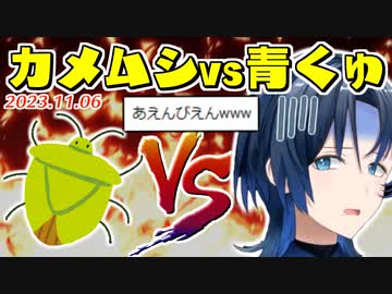 部屋に現れたカメムシに悲鳴をあげながら小一時間格闘する青くゅ