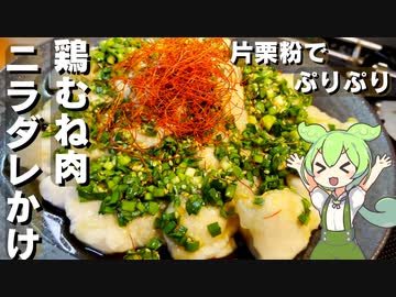 【簡単調理】鶏むね肉のニラダレかけ作ってみた【今日のおつまみ】