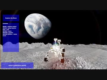 【EXPLORER】 NASAの月面探査車の実在のモデルを使用した月面&火星探索学習ゲーム【実況プレイ動画】