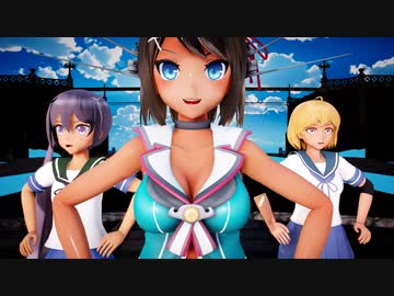 【MMD艦これ】進水日仲間の曙摩耶様朧でCaramell Dansen