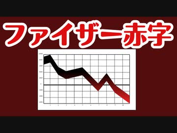 ファイザーがついに赤字になりました