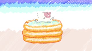 【アニメきのこいぬ】プールだ（誇張表現有）