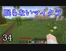 【Minecraft】 眠らないマイクラ 034 第壱拠点の柵作りのつづき 【声無プレイ】