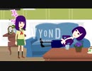 マジョの自宅部屋で前で二人組のオカマに襲撃されるマジョの妹.vyond
