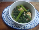 小松菜と油揚げの煮物　4