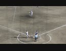 一死一、三塁で椎木卿五をゲッツーに打ち取る花咲徳栄　岡山稜【2023年10月21日 関東大会（秋）花咲徳栄 対 横浜】