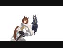 【ウマ娘MMD】タキオンとカフェでBE MY BABY 再掲