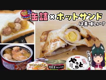 【キャンプ飯】缶詰ホットサンドがうまい！【作ってみた】