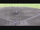横浜高校 一死　一、二塁　井上葵來と奥村頼人を抑える花咲徳栄の岡山稜＜花咲徳栄 対  横浜高校 関東大会2023年10月21日＞