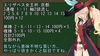 【ボイロ競馬部】エリザベス女王杯の予想結果報告