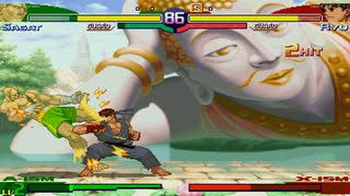 ストリートファイターZERO3　プレイ動画　サガットVS隆(自分)