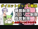 【解説】ダイエットざっくり解説、ずんだもんに全部やらせる