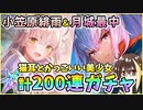 【ヘブバン】小笠原緋雨＆月城最中！天井まで100→200連ガチャ！神引きor爆死？ひさめっちともなにゃんどっちも強いその2【ヘブンバーンズレッド】【ガチャ動画】