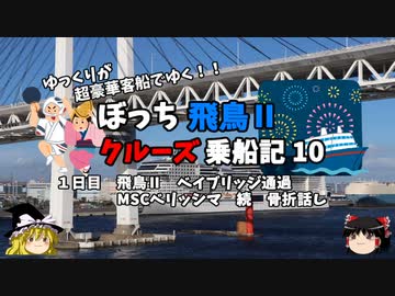 【ゆっくり】飛鳥Ⅱクルーズ乗船記　10　骨折治療費総額と邪魔をするベイブリッジ