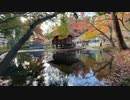 世界遺産平泉　中尊寺の秋の弁財天堂の様子　2023　1111