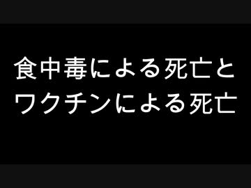 食中毒による死亡とワクチンによる死亡