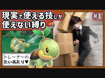 【ポケモン】現実で使える技しか使ってはいけない縛り（Part①）