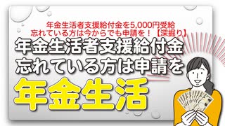 年金生活者支援給付金を5,000円受給 忘れている方は今からでも申請を！【深掘り】