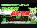 口座預金2878円のずんだもんのマイルCS予想