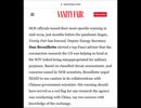 ファウチ上級顧問は、パンデミックを前に、米国が武漢ウイルス研究所に資金援助しているコロナウイルス研究は軍事目的に流用される危険性があると警告された