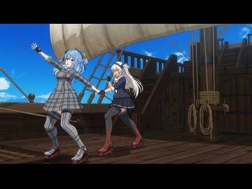 ゴーゴー幽霊船【MMD艦これ】艦隊これくしょん&ホロライブ　武蔵改二・星街すいせい