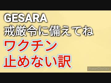 GESARA前の戒厳令に備えましょう