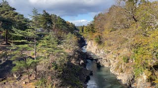 岩手県一関市　厳美渓の様子8　2023　1111