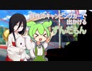 自作のキャンピングカーでキャンプ場に行くずんだもん
