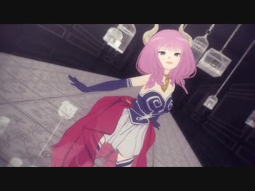 【モデル配布】自作新アウラでPiNK CAT【MMDフリーレン】