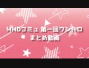 MMDこみゅ 第一回ワンドロ　まとめ動画