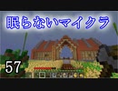【Minecraft】 眠らないマイクラ 057 倉庫の建設 屋根の湧きつぶし 【声無プレイ】