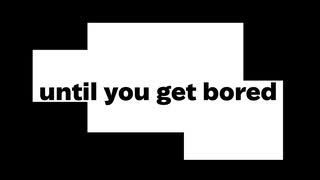 【オリジナルボカロ曲】until you get bored/VY1