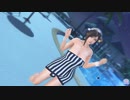 【DoaXvv/さゆり】ポーズ:立ち・元気にステップ/水着:しまうまたけのこ