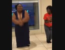 クソデブ女vs巨大モニター