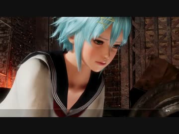 顔面を踏まれるニコ（制服）
