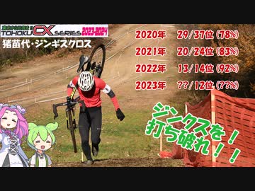 ずんだもんがジンクスを（下方向に）打ち破るようです #2【東北CX 2023-24 猪苗代・ジンギスクロス】