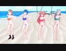 【プロセカMMD】モアジャン4人でチュ！夏パ～ティ【自作VRoid】
