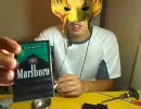 ささやき声でタバコ喫煙動画「Marlboro BLACK MENTHOL」080816