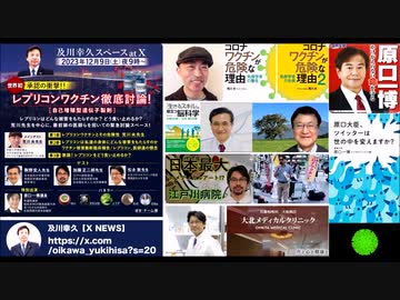 及川幸久 スペース at X  レプリコンワクチン徹底討論～第３部
