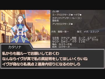 【ゆっくり人狼】　なろう系ヒロイン達の人狼　３日目　【14D猫】