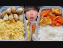 【ASMR】餃子弁当 酢豚弁当【飯テロ/咀嚼音/Mukbang/Eating sounds】【日本字幕/韓国語字幕/英語字】