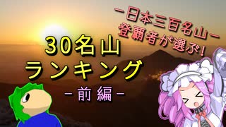 【三百名山登覇者が選ぶ】30名山ランキング 前編