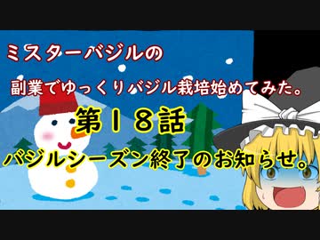 18話ミスターバジルの副業でバジル栽培始めてみた。