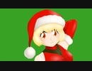 サンタガールのイラストを組み立てる動画
