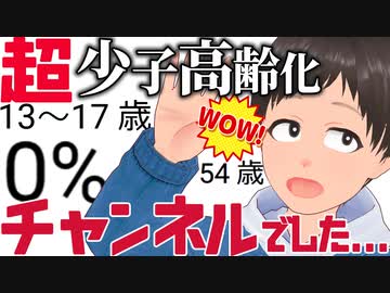 超少子高齢化チャンネルでしたぁ～～！～！【助けて】