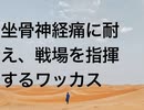 坐骨神経痛に耐え、戦場を指揮するワッカス
