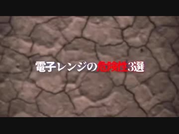 【ご参考】電子レンジの3つのリスク