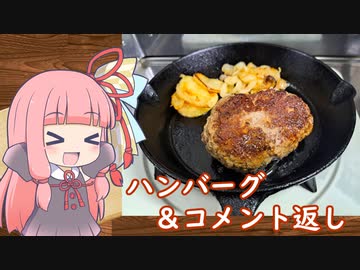 【肉と塩コショウだけハンバーグ】気楽に作って食べるで～#16【コメント返し回】