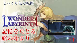 【Deedlit in WONDER LABYRINTH】第１回　記憶をたどる旅の始まり　じっくり気分転換　ロードス島戦記　ディードリット　イン　ワンダーラビリンス