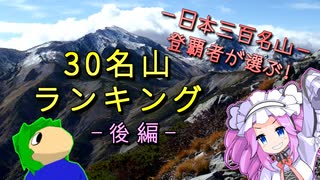 【三百名山登覇者が選ぶ】30名山ランキング 後編